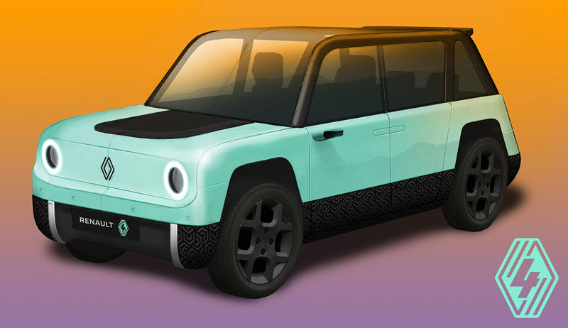design néo-rétro de la Renault 4L