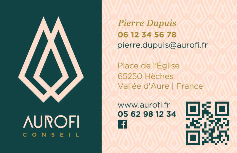 création du logo et carte de visite d'Aurofi