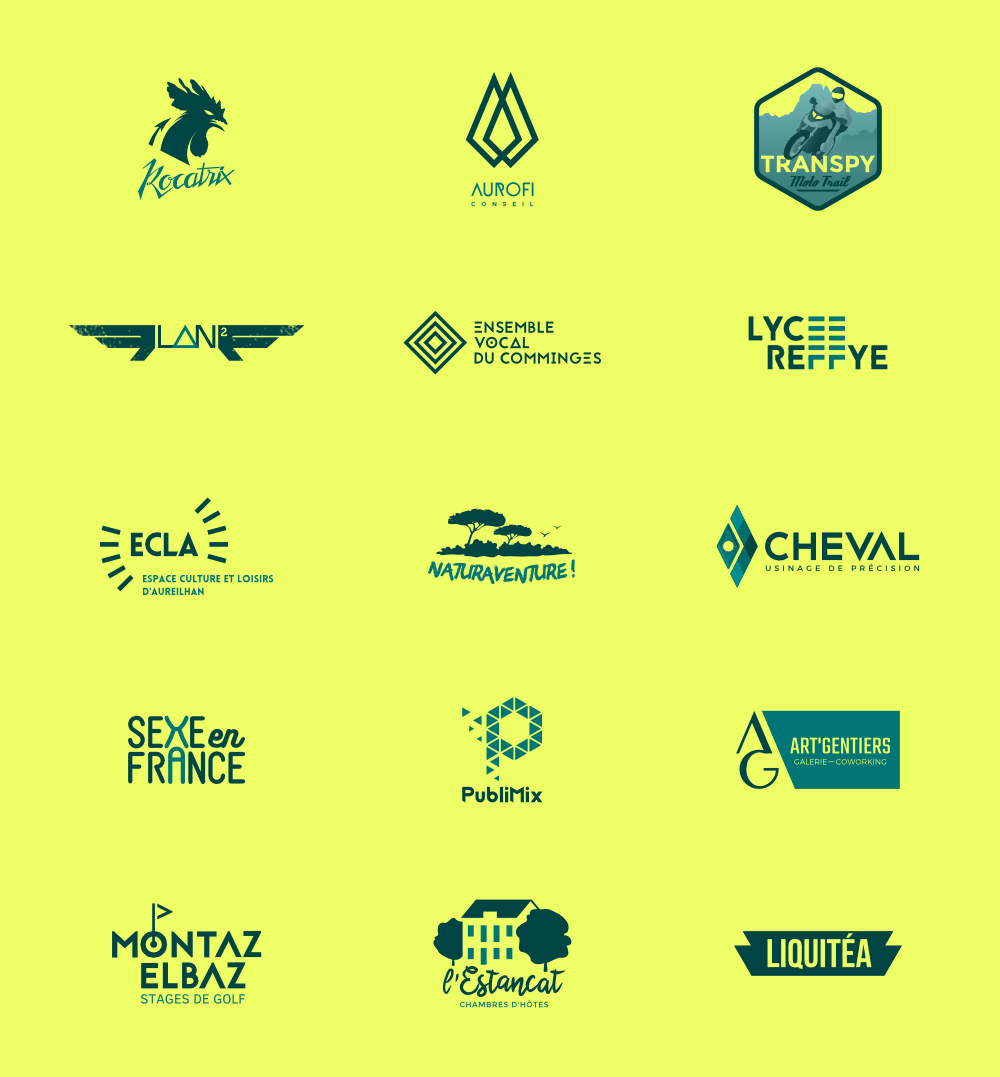 Exemple de logos que nous avons créés