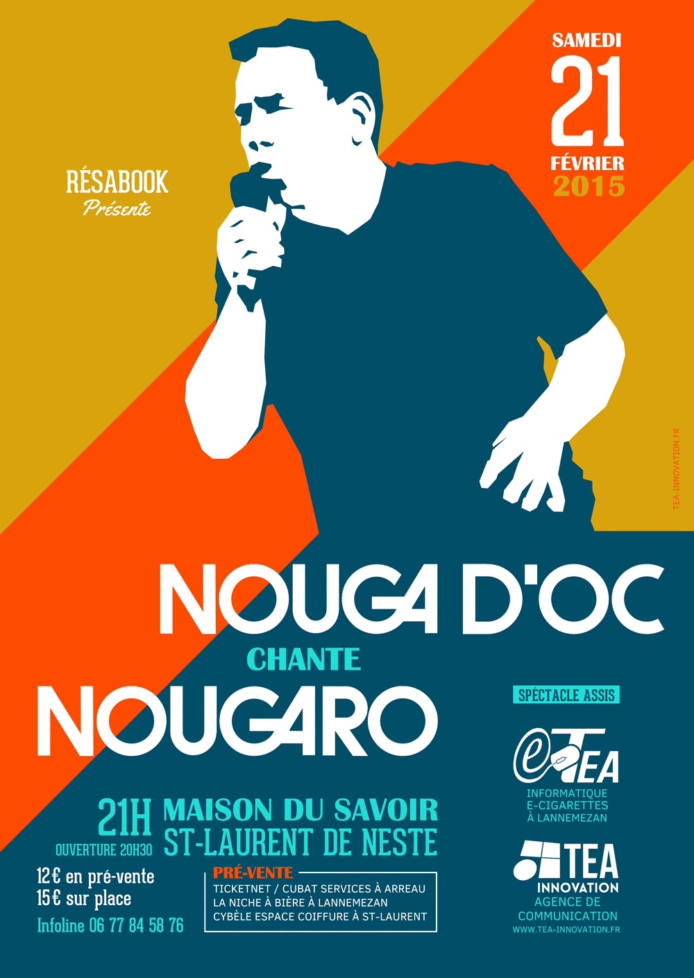 Graphisme de l'affiche Nouga d'Oc