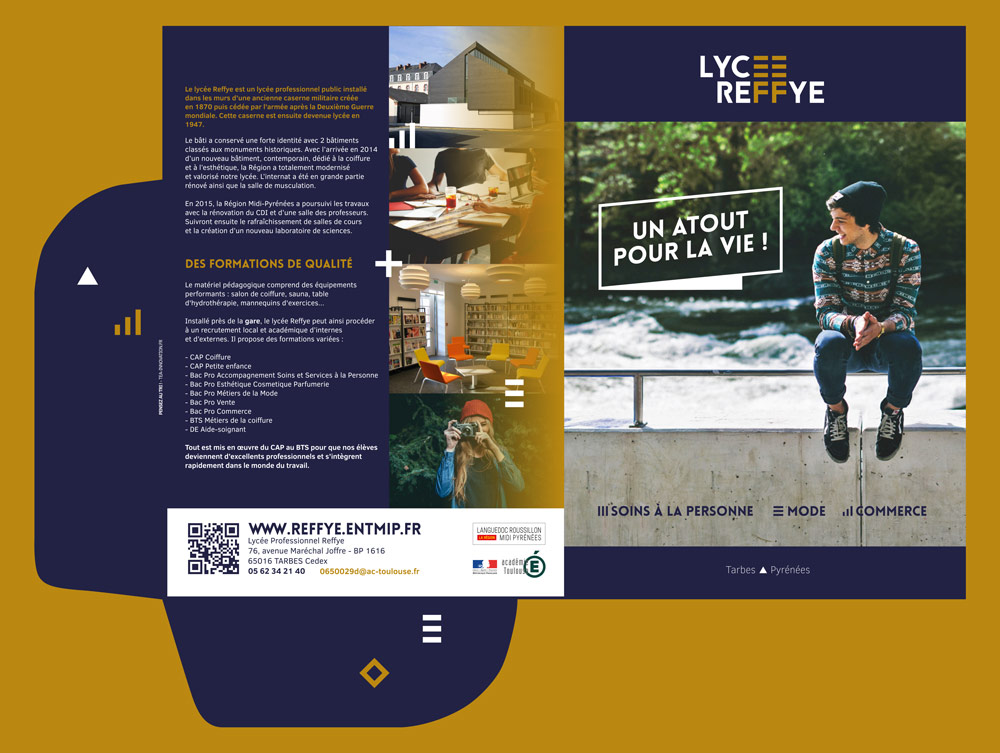 Pochette A5 du Lycée Reffye