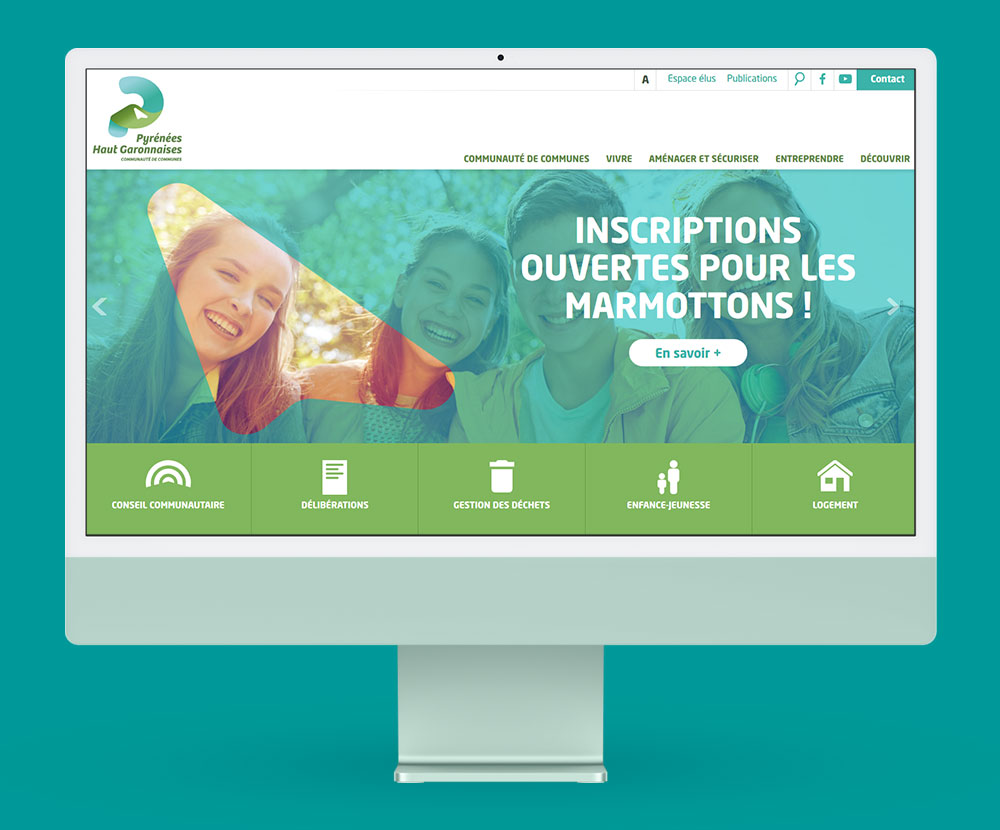 Création d'un site web pour la Communauté de Communes de Luchon