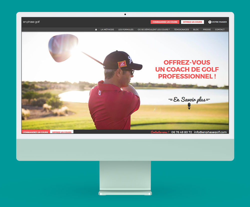 Création d'un site internet de golf