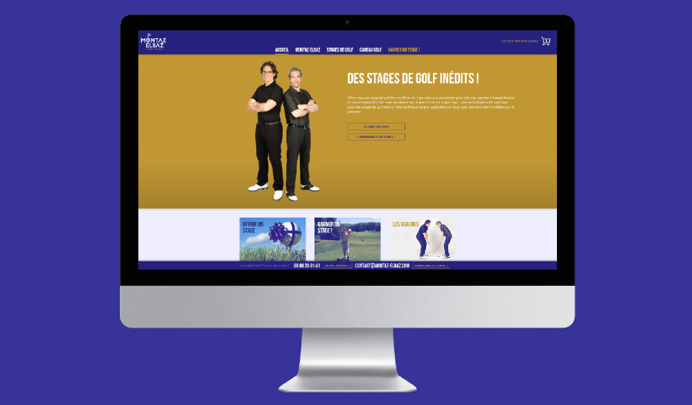 Page d'accueil du site web Montaz-Elbaz
