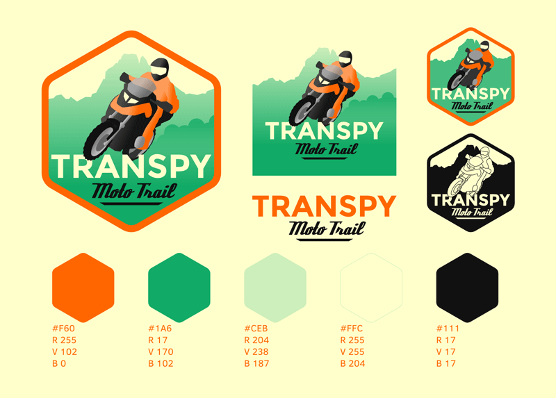 logo illustré Transpy Moto Trail